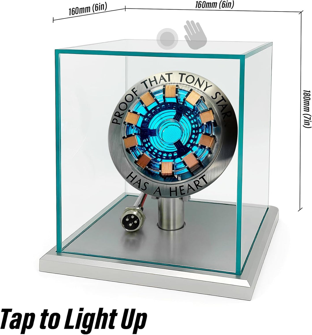Lonyiabbi 1:1 Arc Reactor MK1 Model LED Light Vibration Sensing Control USB Interface Finished Produ