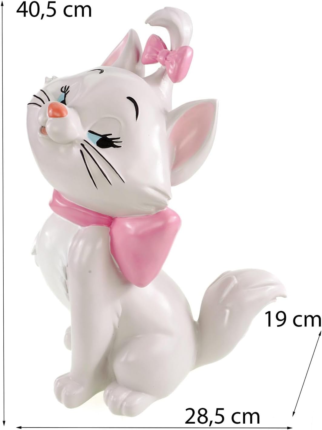 Gartenfigur Katze Marie 41cm Wetterfeste Disney Dekoration für Garten und Zuhause | 30cm Polyresin S