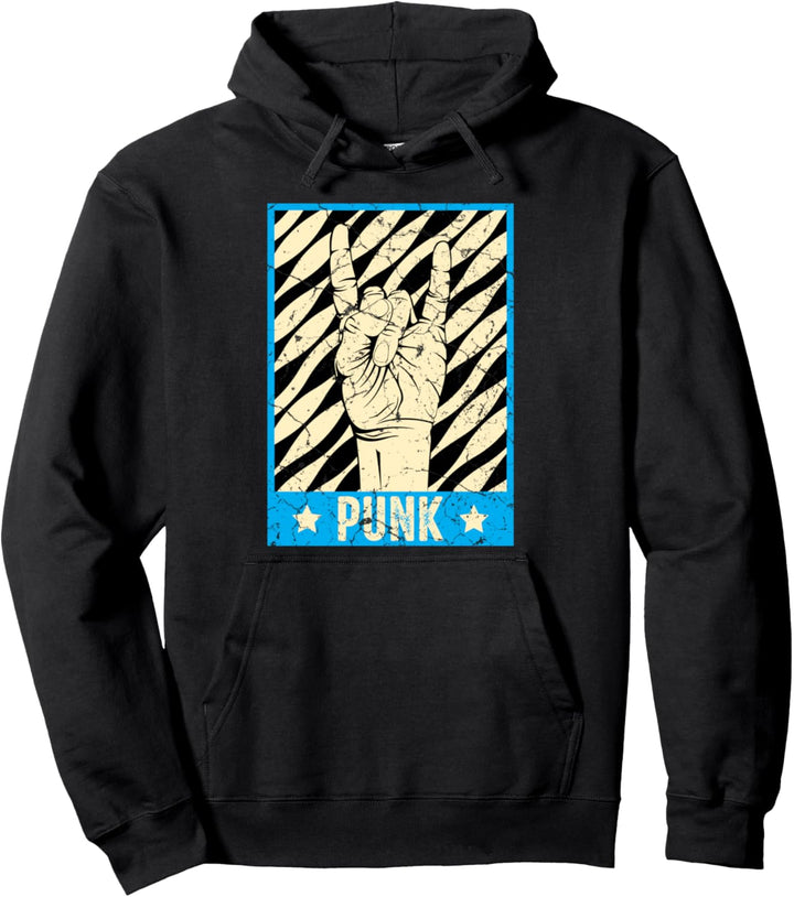 Punkrocker Musik Vintage Punkrock Punks Punk Pullover Hoodie