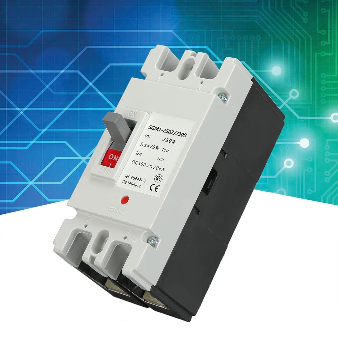 DEWIN DC-Leistungsschalter, Leistungsschalterschutz 2P MCCB Solarbatterieschutzschalter Isolatorschu