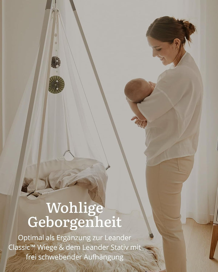 Leander Betthimmel für Leander Classic™ Wiege Dusty Blue - Babybett Himmel fürs Babyzimmer - Leichte