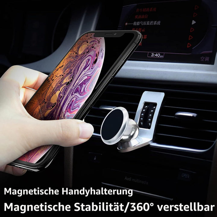 Cookiss Magnet Handyhalterung kompatibel Audi A4 B8 mit Audi A5 8T Sportback geeignet für Smartphone