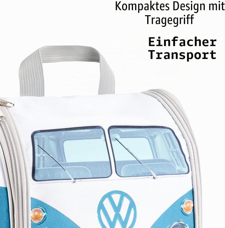 VW Collection - Volkswagen Aufhängbarer Kulturbeutel-Bad-Hänge-Reise-Wasch-Tasche im VW T1 Bulli Bus