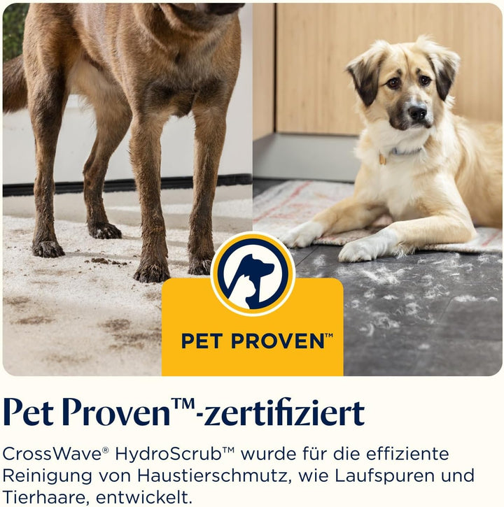 Bissell CrossWave HydroScrub kabelloser Staubsauger mit Wischfunktion, leistungsstarker Bodenreinige