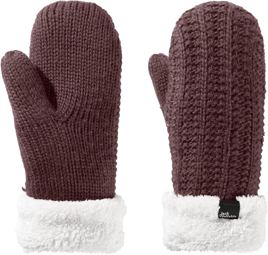 Jack Wolfskin Damen Highloft Knit Mitten W Handschuh M boysenberry, M boysenberry