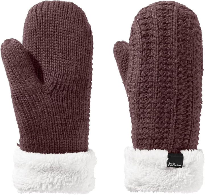 Jack Wolfskin Damen Highloft Knit Mitten W Handschuh M boysenberry, M boysenberry