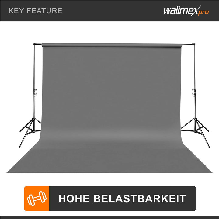 Walimex Teleskop 16336 Hintergrundstange (225-400 cm, Teleskop-Querstange Ø ca.