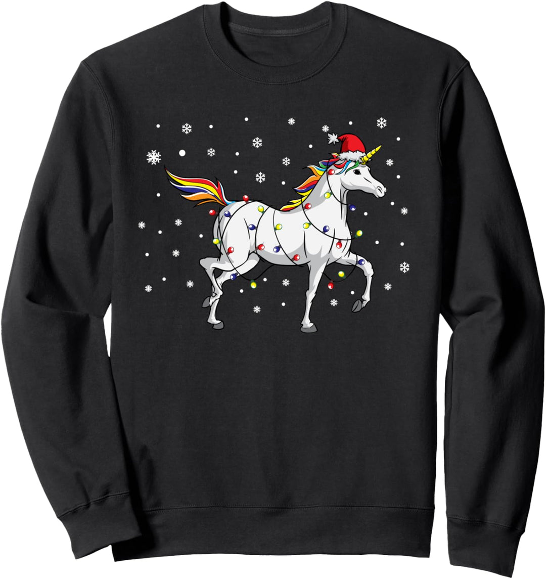 Einhorn-Weihnachtsmann Unicorn Santa Christmas Sweatshirt