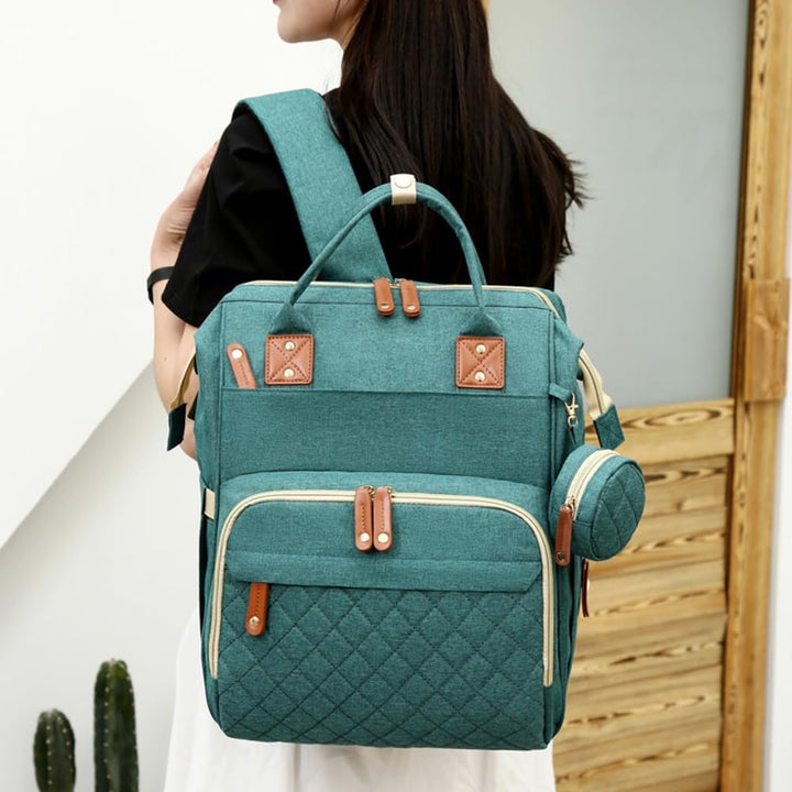 Wickeltasche Rucksack Baby Wickelrucksäcke mit Grosser Kapazität Tragbare Reisewindeltasche mit falt