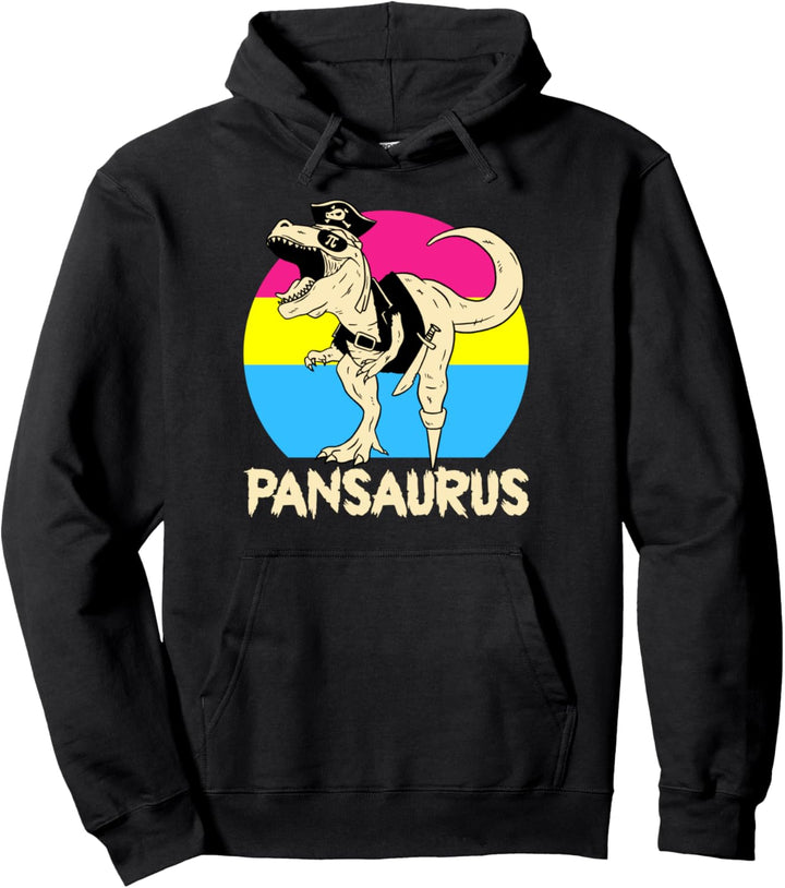 Pansexual Dinosaur Pansexuell Pullover Hoodie