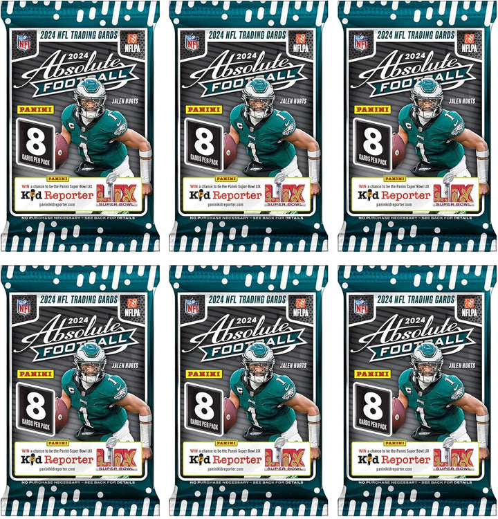 2024 Panini Absolute Fussball NFL-Sammelkarten Blasterbox