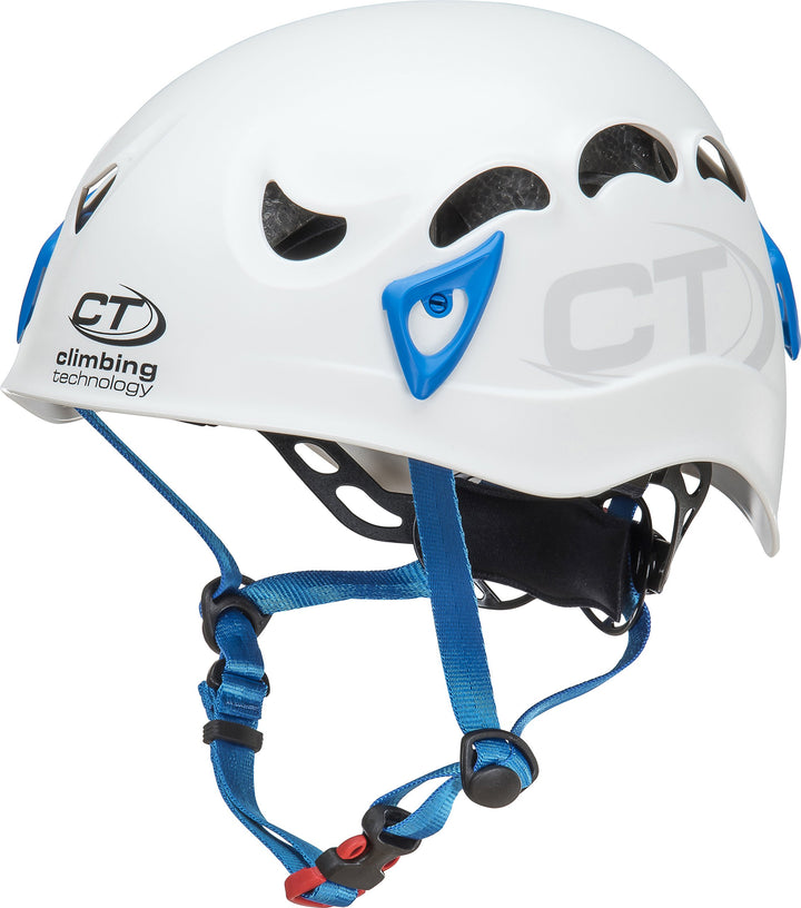 Climbing Technology Galaxy Helm Unisex Erwachsene, Unisex Regolabile da 50-61 Cm weiss/azurblau, Reg