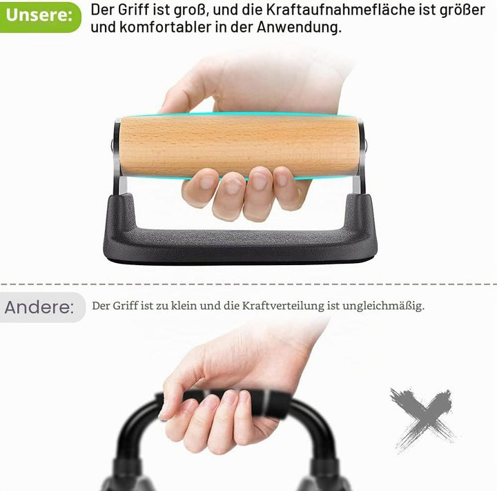 Dolibest Liegestützgriff, Push up Griffe Boden 2er Calisthenics Parallettes Kompakt Fitness Handstan