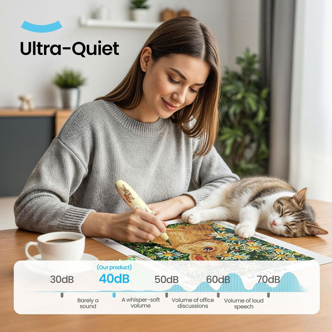 ARTDOT Elektrischer Diamond Painting Stift Set, ein Kabelloser Automatischer Wachsstift als Zubehör