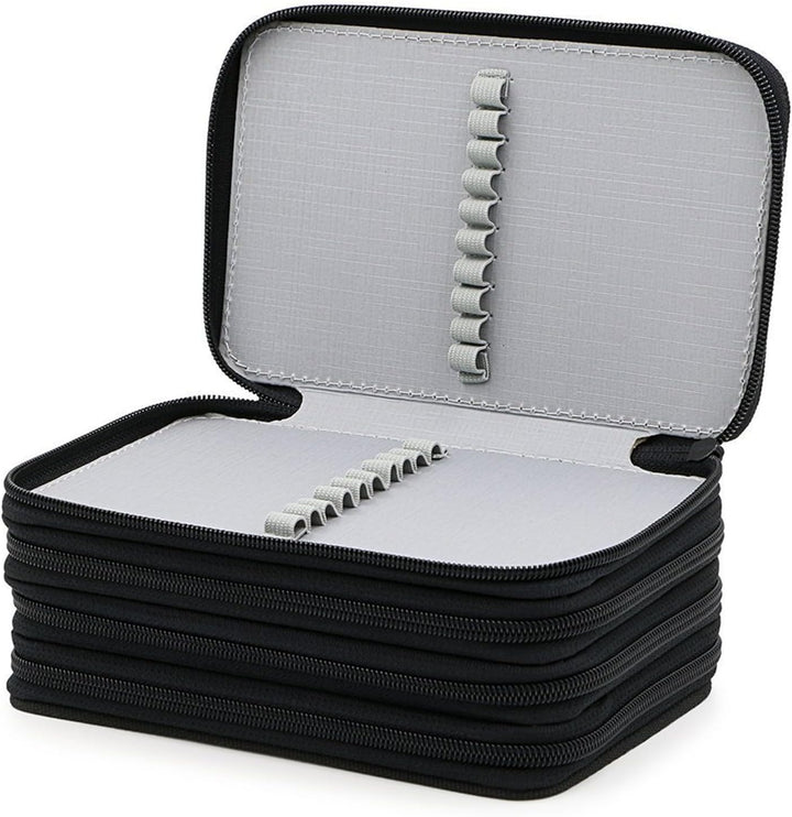 Federmäppchen Grosse 72 Slots Federmappe für Schule Studenten, Arbeit, Office Pen Organizer Holder S
