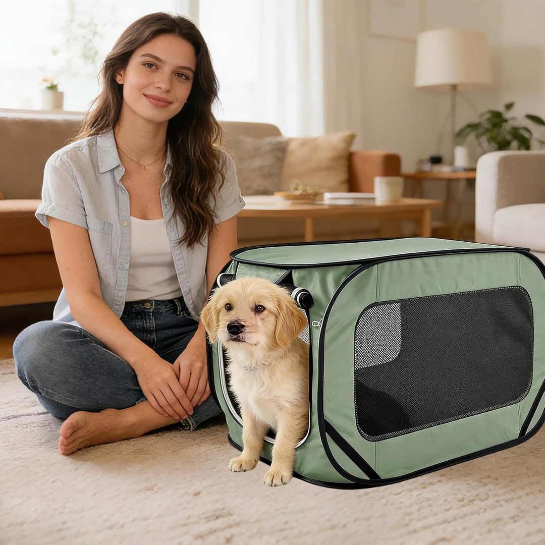 Faltbare Hundebox, Transportbox für Katze, Faltbare Katzen Transportboxen aus Oxforsd Stoff, Hundetr