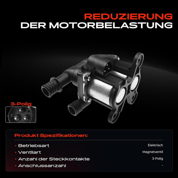 Frankberg Kühlmittelregelventil für 5er + Touring E34 7er E32 8er E31 1.8L-5.6L 1986-1999 6411139195