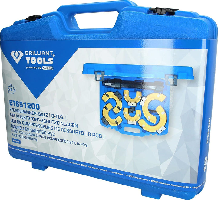 Brilliant Tools BT651200 Federspanner-Satz, 15-tlg, mit Kunststoff-Schutzeinlagen