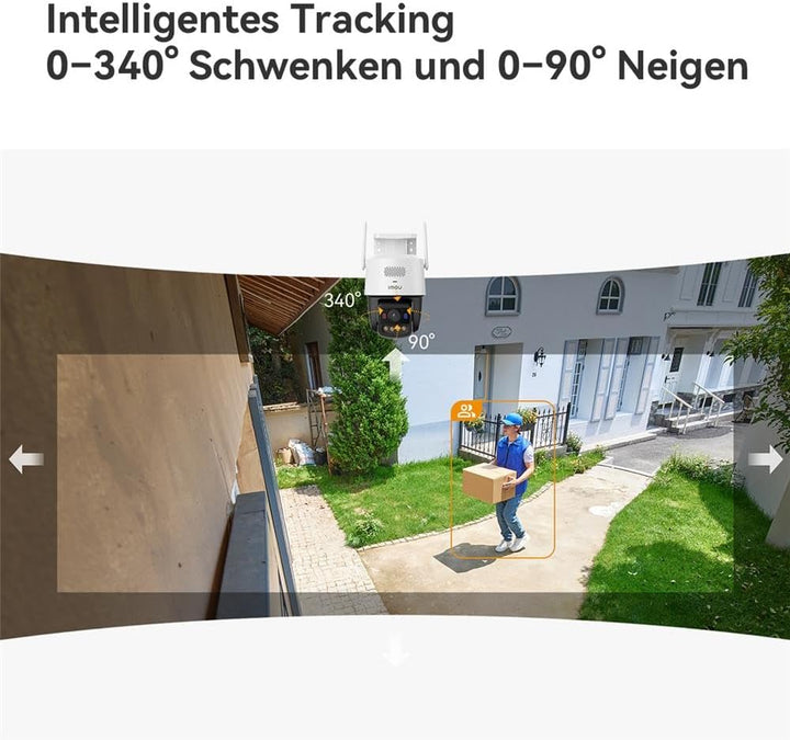 Imou Titan Pro 6MP Überwachungskamera WLAN/PoE, 360° PTZ, KI-Erkennung, 30m Nachtsicht, Sirene & Lic