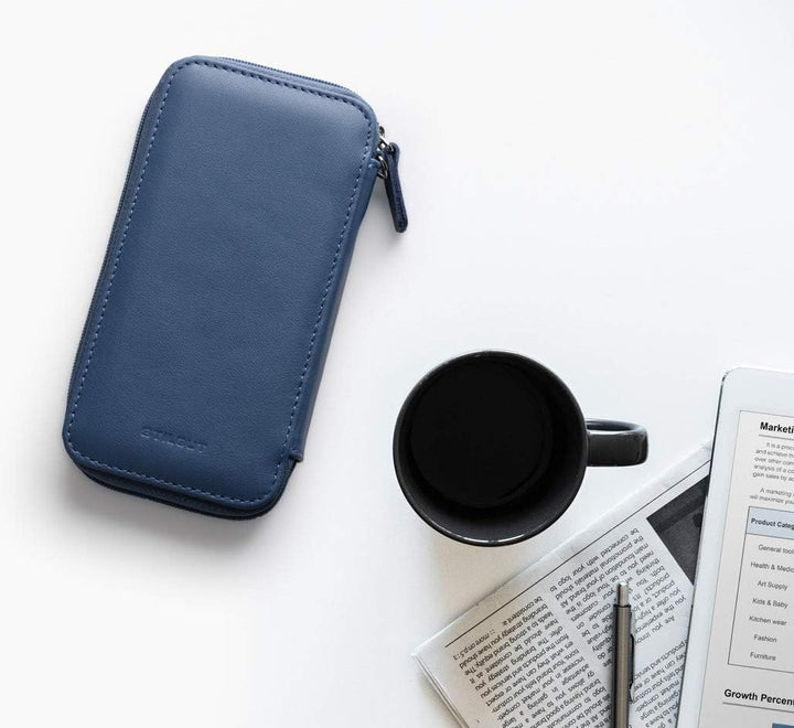 STILGUT Handytasche kompatibel mit iPhone 13 Mini, iPhone SE 2022 und andere Smartphones bis 5,4“, H