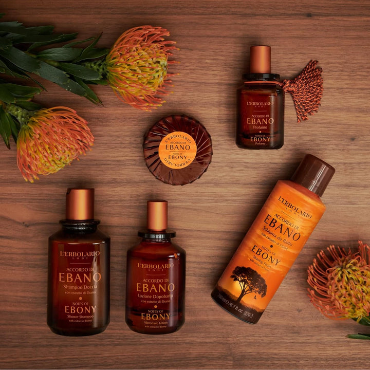 L'Erbolario Ebony Accord Herrenparfüm, Zitroniger und Holziger Männerduft, Eau de Parfum für Männer,