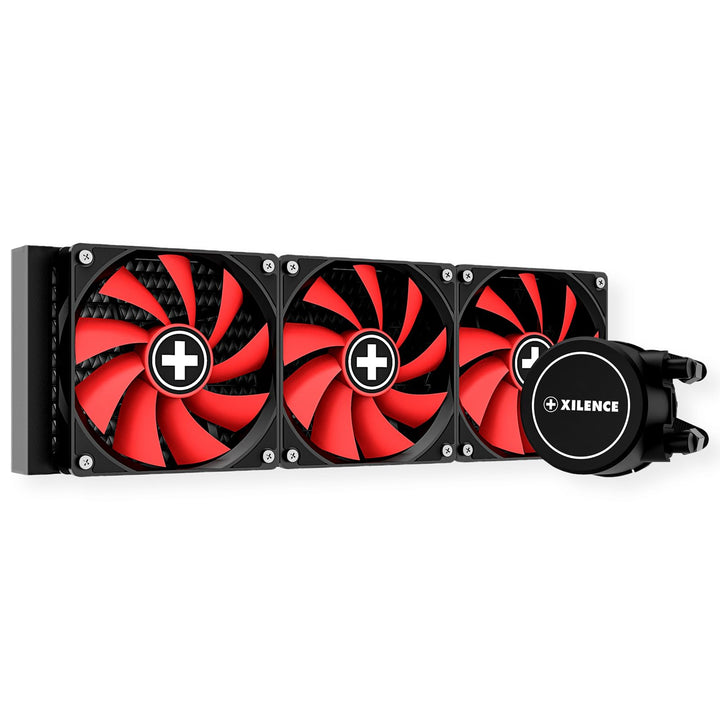 Xilence LQ360 AMD und Intel AiO 360mm Wasserkühlung, 3x 120mm PWM Lüfter, 400W TDP, rot/schwarz