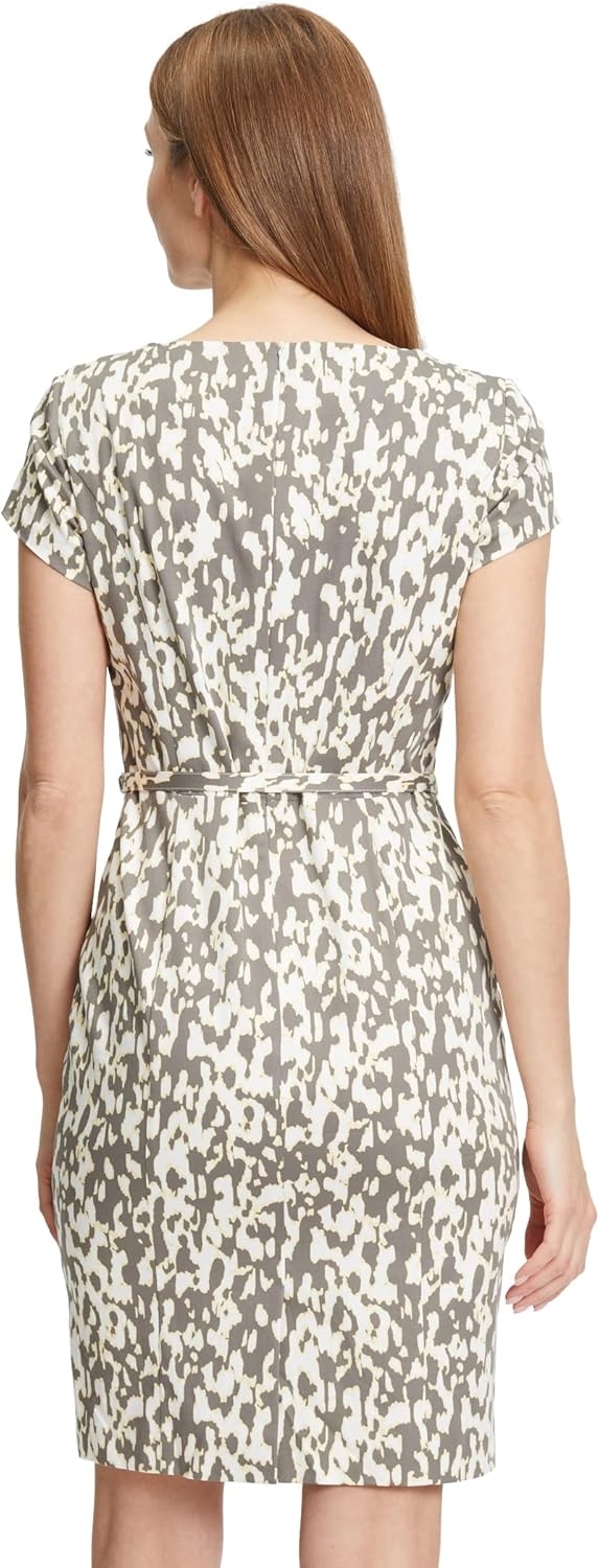 Vera Mont Damen Kleid 40 Khaki/Gelb, 40 Khaki/Gelb