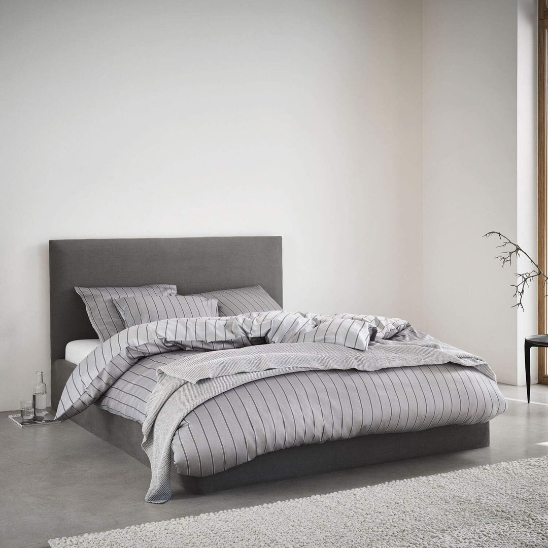 Marc O Polo Bettwäsche Harsor Grey 1 Bettbezug 155 x 220 cm + 1 Kissenbezug 80 x 80 cm 155x220 cm +