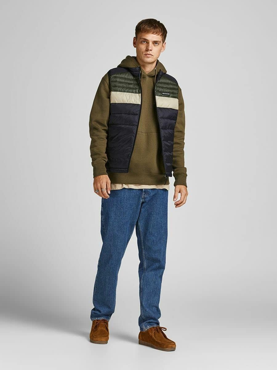 JACK & JONES Male Kapuzenpullover Logo Kapuzenpullover S Khaki, S Khaki