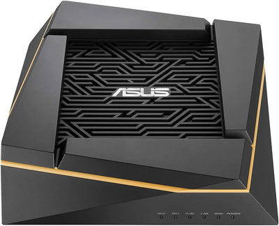 Asus Ai Mesh WLAN System (RT-AX92U, 2in1 Set, WiFi 6 für Mesh-Backbone, WiFi 1-5 für Client-Verbindu