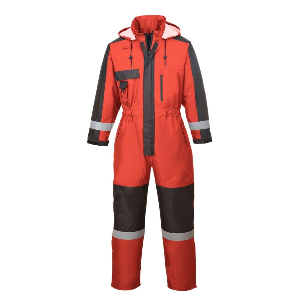 Portwest Winter Overall, Grösse: M, Farbe: Rot, S585RERM Rot M, Rot M