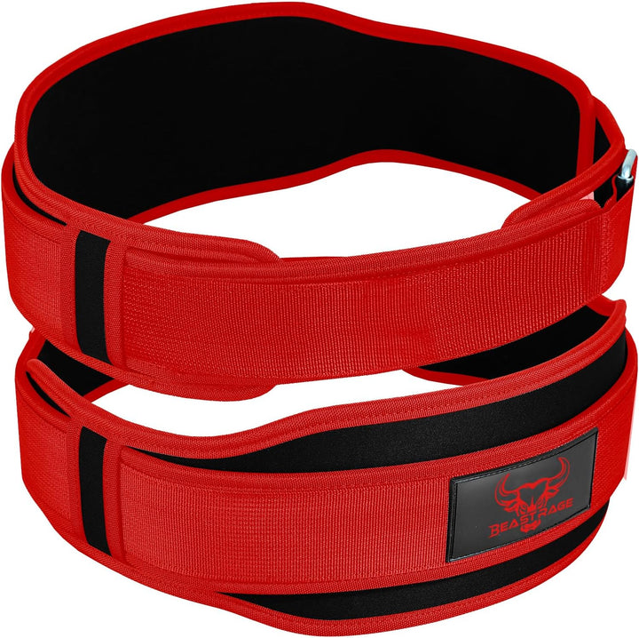 Gewichthebergürtel, Doppelkraft, gepolstert, 5,5 Neopren, für Rücken, Fitnessstudio, Bodybuilding, K