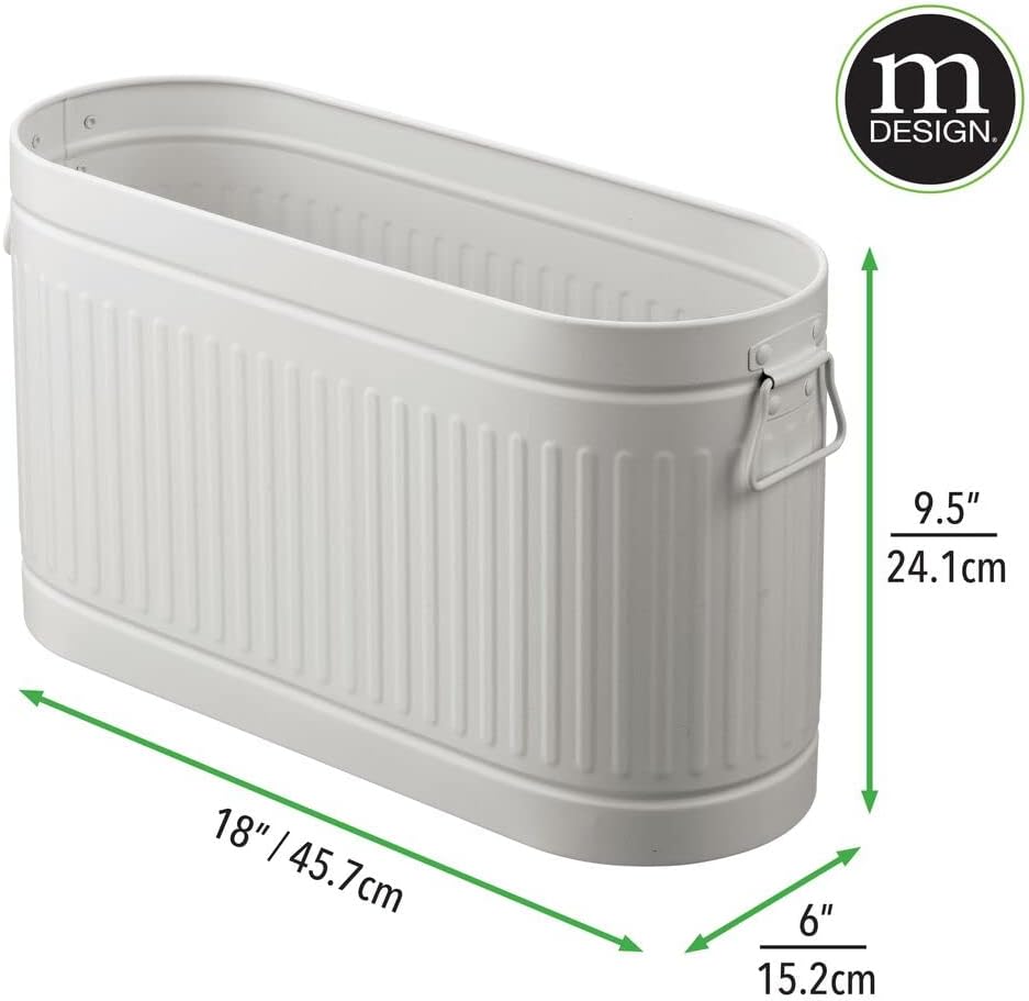 mDesign Ersatzrollenhalter für 6 Rollen Toilettenpapier – geräumiger Klopapierhalter im Retro-Design