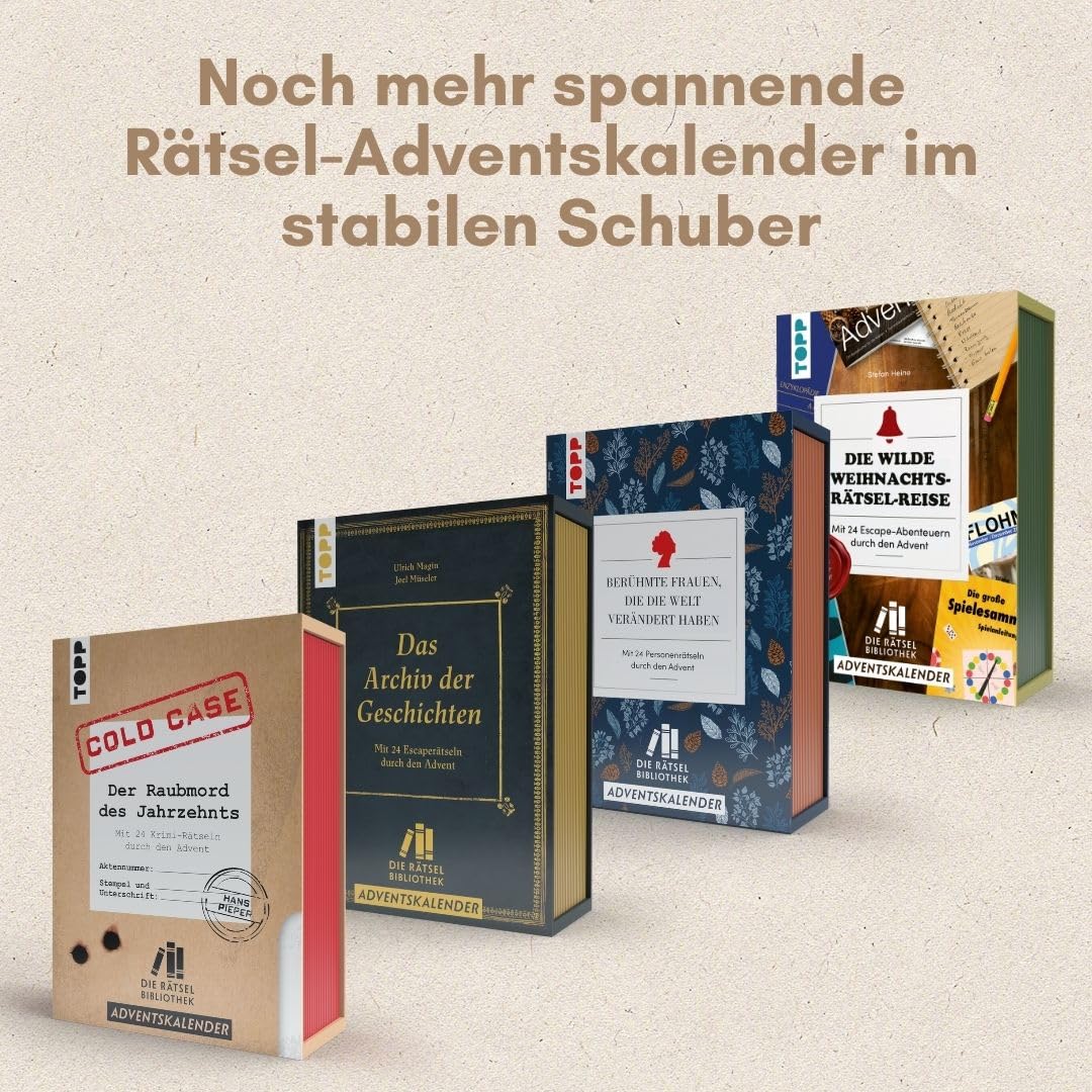 Die Rätselbibliothek. Adventskalender – Berühmte Frauen, die die Welt verändert haben: Der Schuber m