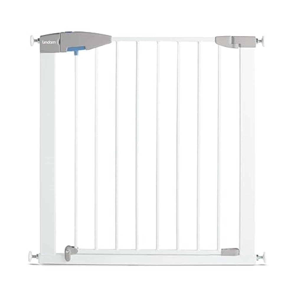 Lindam by Munchkin Sure Shut Porte-Sicherheitsgitter mit Druckbefestigung, weiss, 76 - 82