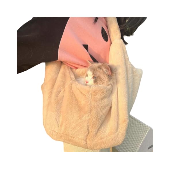 SIQITECH Hundetasche Plüsch Tragetasche Winter Warm Hundetragetasche Gemütliche Katzentasche Atmungs