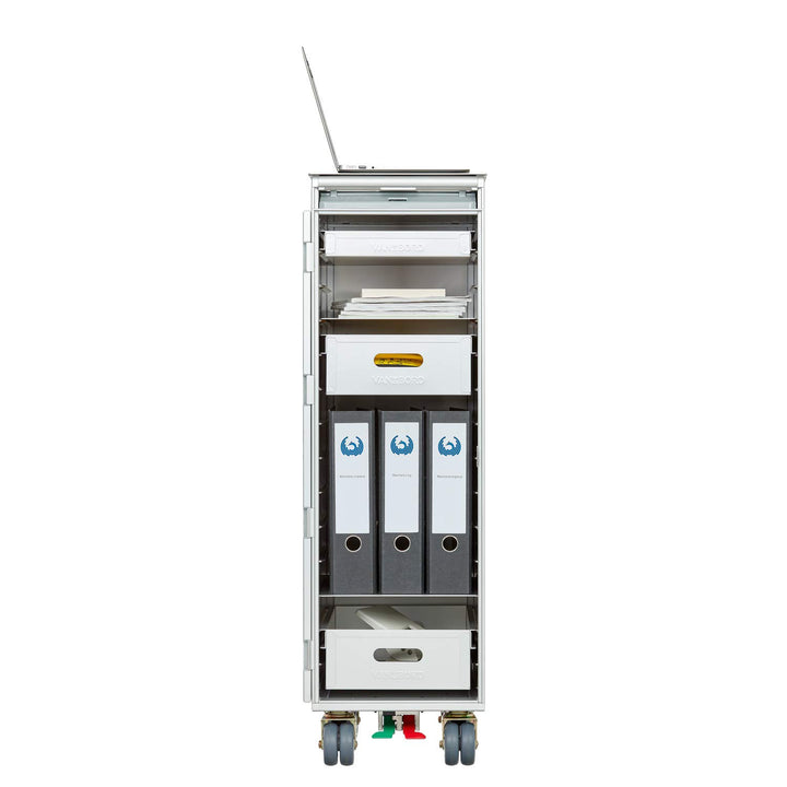 Ausstattungspaket für Flugzeugtrolleys und Airline Trolleys, Büro & Homeoffice, KSSU-Norm Aluminium