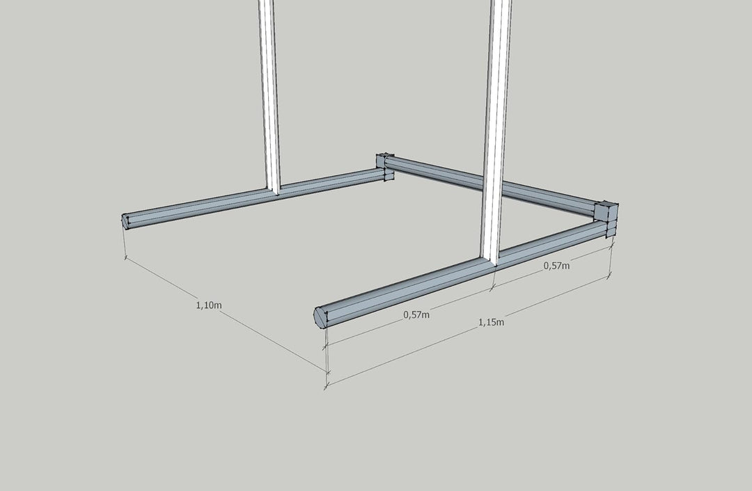 Mobile Pullup Stand - Klimmzugstange freistehend - Pull Up Station - Höhenverstellbar