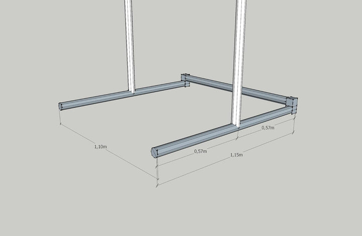 Mobile Pullup Stand - Klimmzugstange freistehend - Pull Up Station - Höhenverstellbar