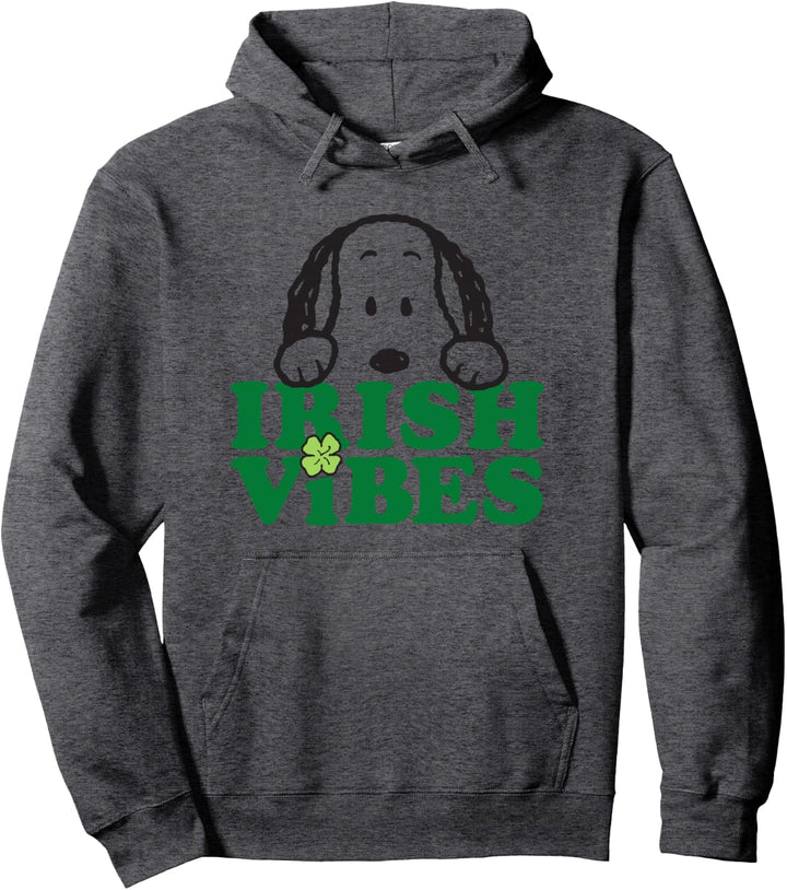 Peanuts St Patrick's Day Irish Vibes Pullover Hoodie