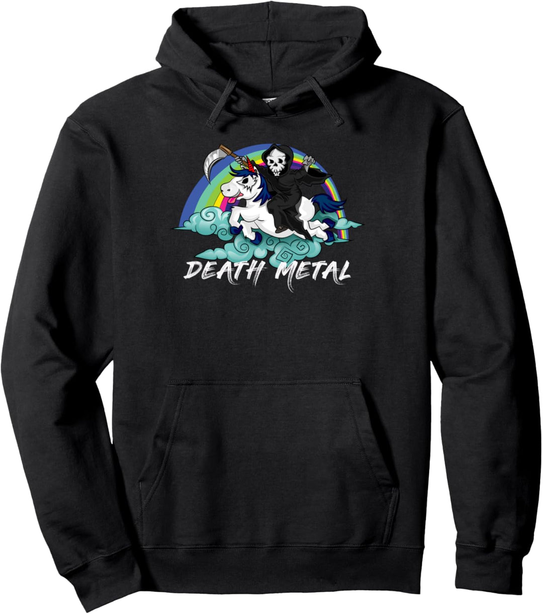 Death Metal Unicorn Pullover Hoodie