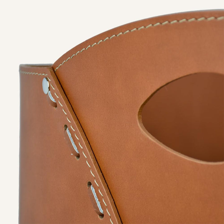 LIMAC Design VOLTA Holzkorb aus Leder, moderne Brennholztasche, Originale Kaminholztasche, Kaminholz