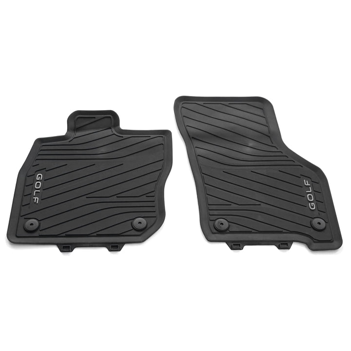 Volkswagen 5H1061502A82V Gummi Fussmatten Premium Allwettermatten 2X Gummimatten vorn, schwarz, mit