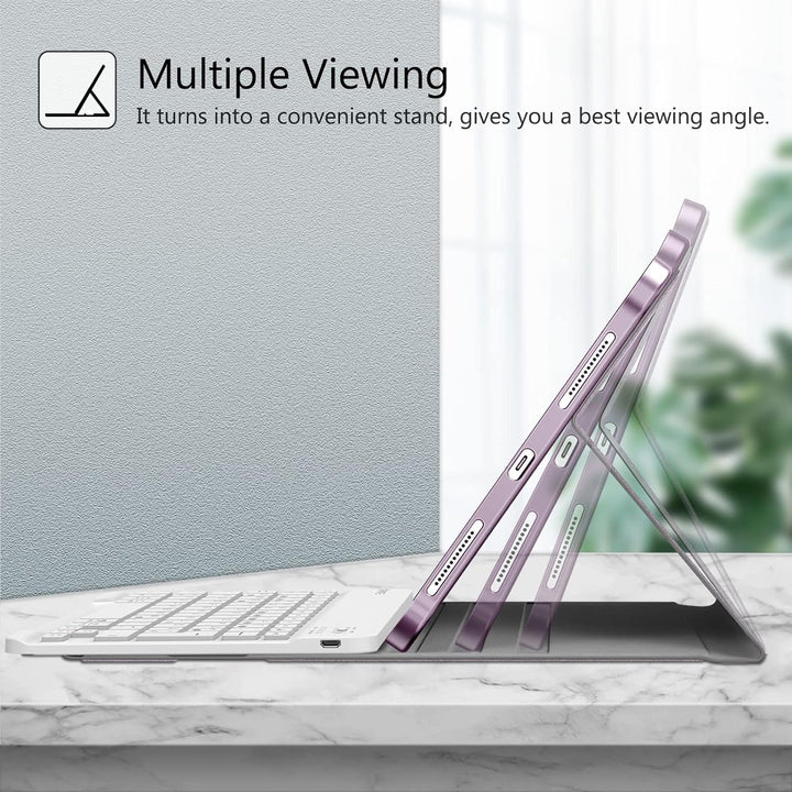 Fintie Tastatur Hülle für iPad Air 5 2022 / iPad Air 4 2020 10.9 Zoll, Schutzhülle mit TPU Rückschal
