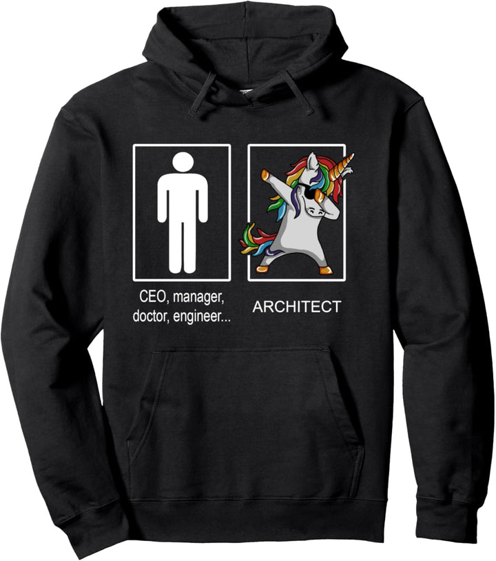 Coole Einhorn Architekt Architektur Geschenk Idee Pullover Hoodie
