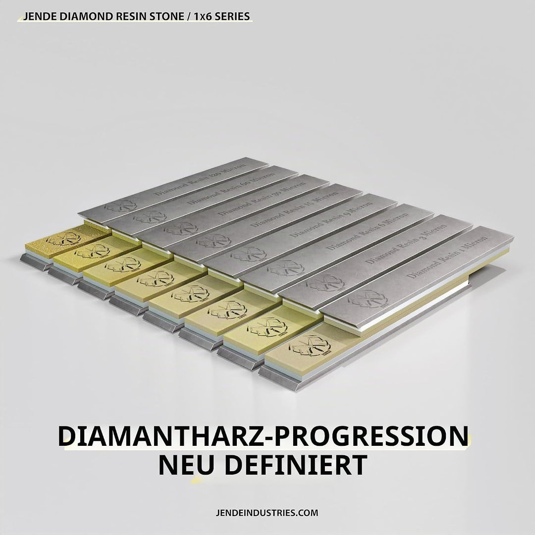 Jende 1 x 15,2 cm Harz-Diamant-Schleifstein für Edge Pro, Hapstone, TSProf, Jende Jigs für Messer (3