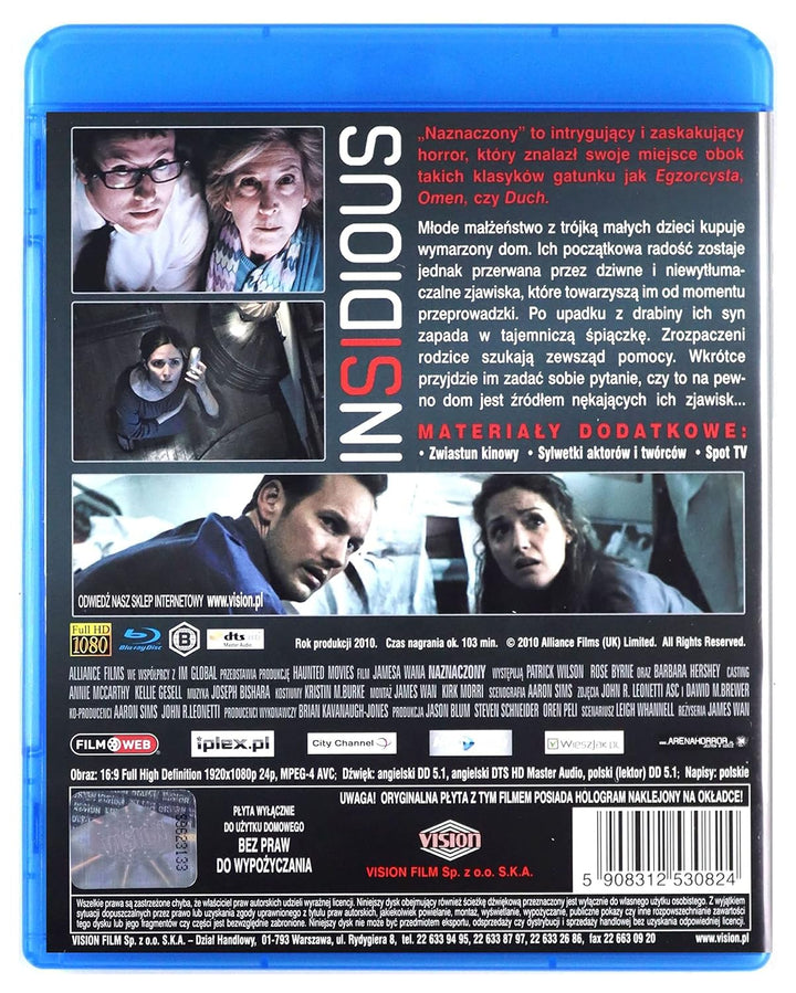 Insidious [Blu-Ray] (IMPORT) (Keine deutsche Version), Blu-ray