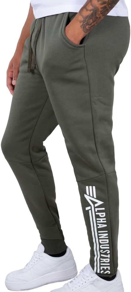 ALPHA INDUSTRIES Herren Hose Jogger Jogginghose für Herren S Dark Olive, S Dark Olive