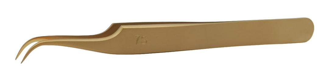 Dumont Uhrmacherpinzette aus mattem Messing, 7S-Form, hochglanzpolierte Spitzen, 100 % antimagnetisc