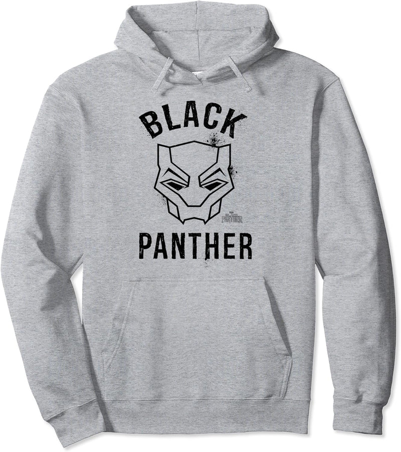Marvel Black Panther Line Art Mask Pullover Hoodie